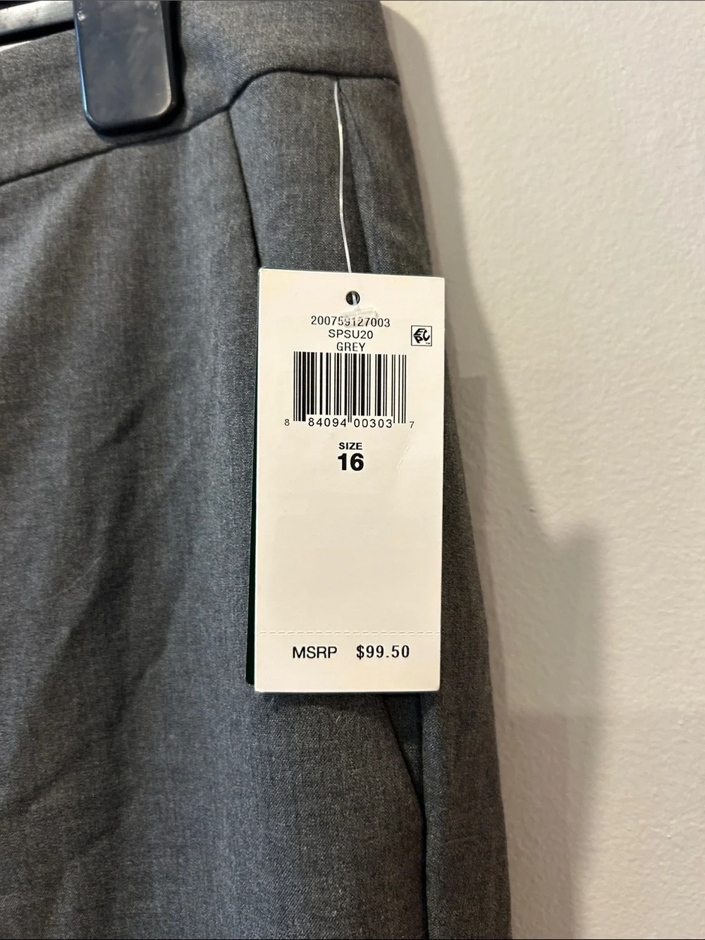 Lauren Ralph Lauren Men's Charcoal Dress Trousers